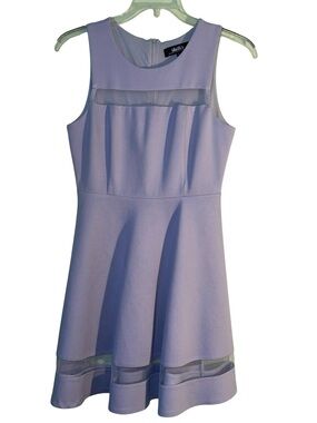 Lulu’s Determination A-lime mini dress w/sheer mesh panels. Size Large GUC